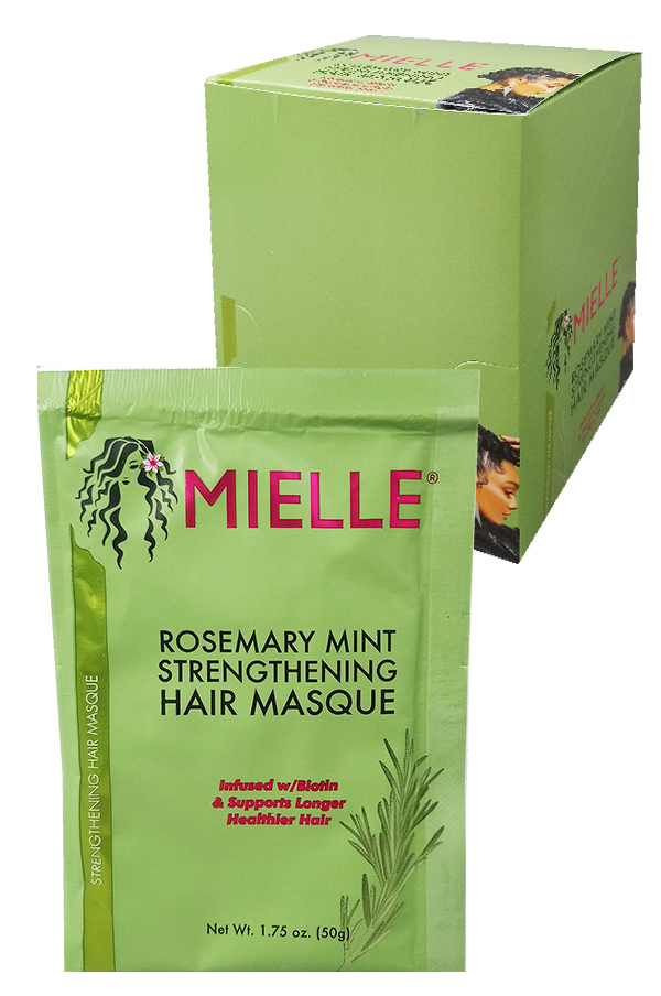 Mielle Rosemary Mint Strengthen Masque (1.75oz/12ps/display)-dz #81