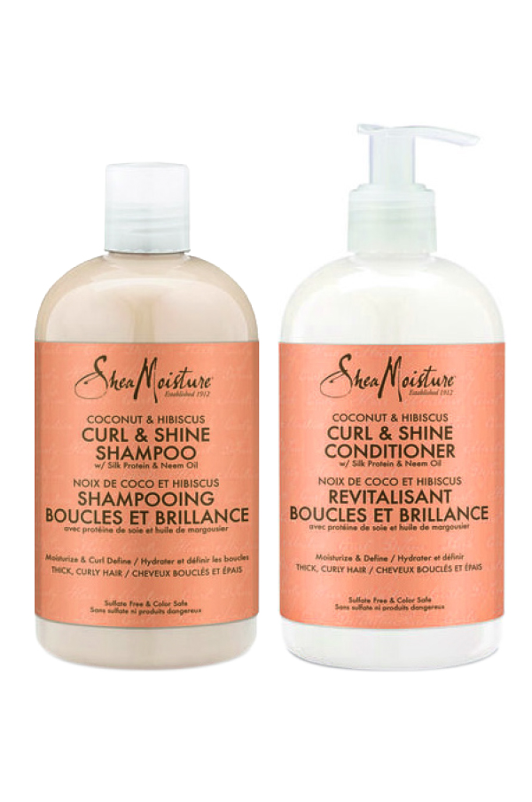 Shea Moisture Curl & Shine Shampoo/Conditioner Set (384 ml/ea) #228