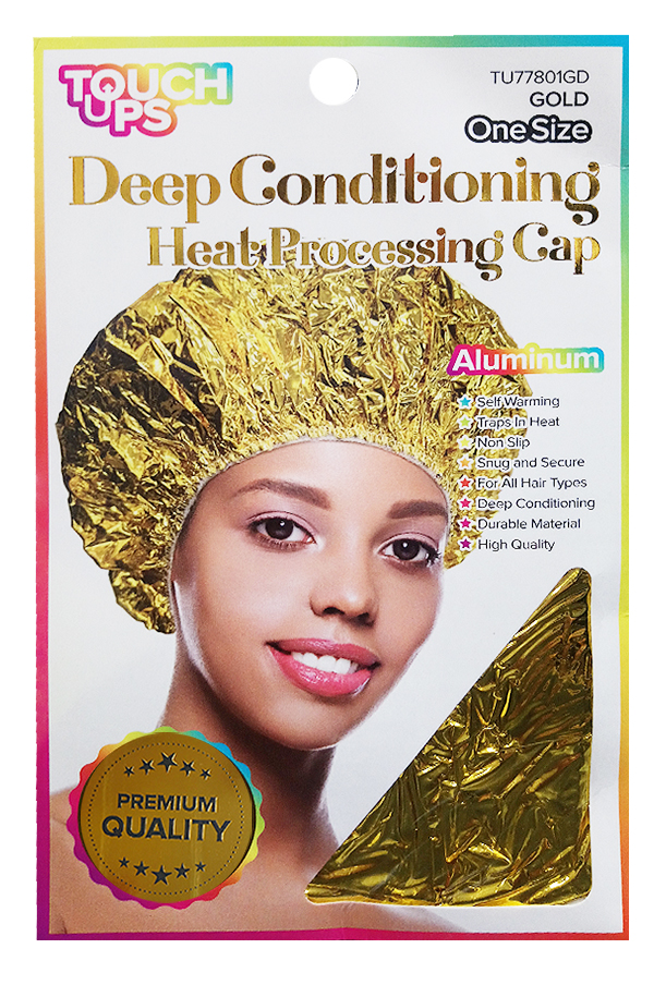 Touch Ups Deep Con. Heat Processing Cap-Gold#TU77801GD-dz