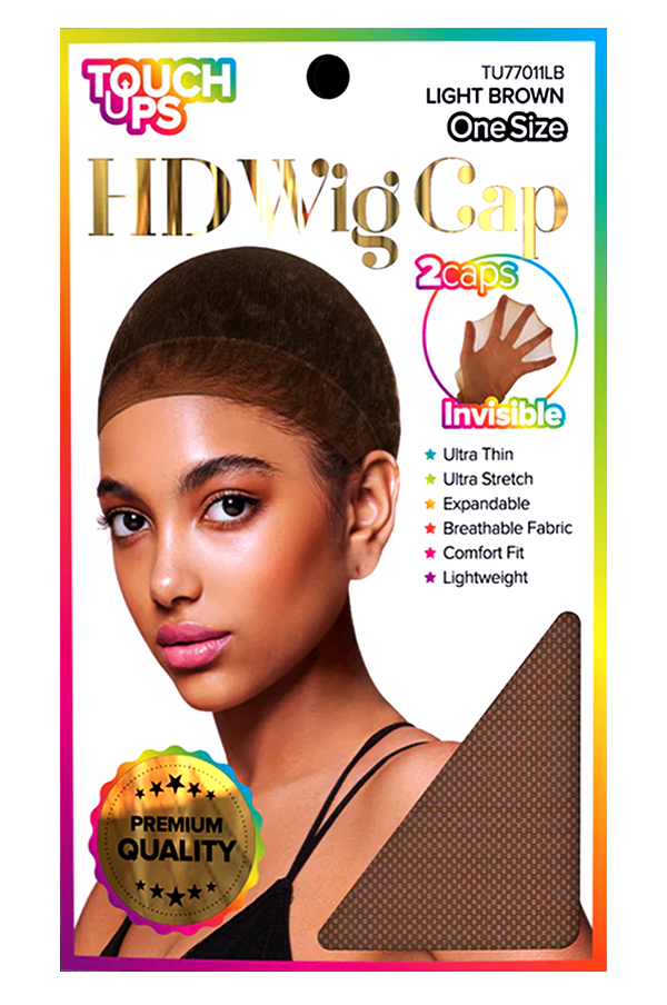 Touch Ups HD Wig Cap 2pc -Light Brown #TU77011LB - dz