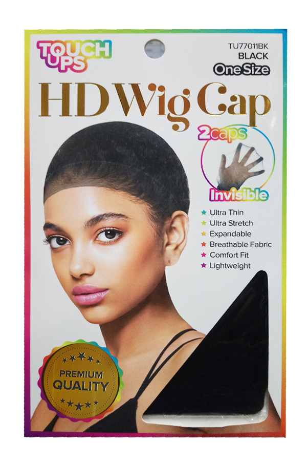 Touch Ups HD Wig Cap 2caps -Black #TU77011BK - dz