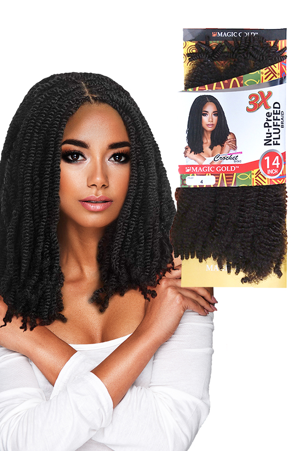 3x Nu Pre Fluffed Braid 14"