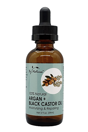 By Natures 100% Natural Argan+Black Castor Oil (2 oz) #76