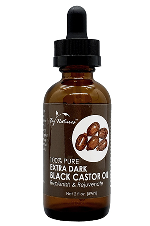 By Natures 100% Pure Extra Dark Black Castor Oil (2 oz) #77
