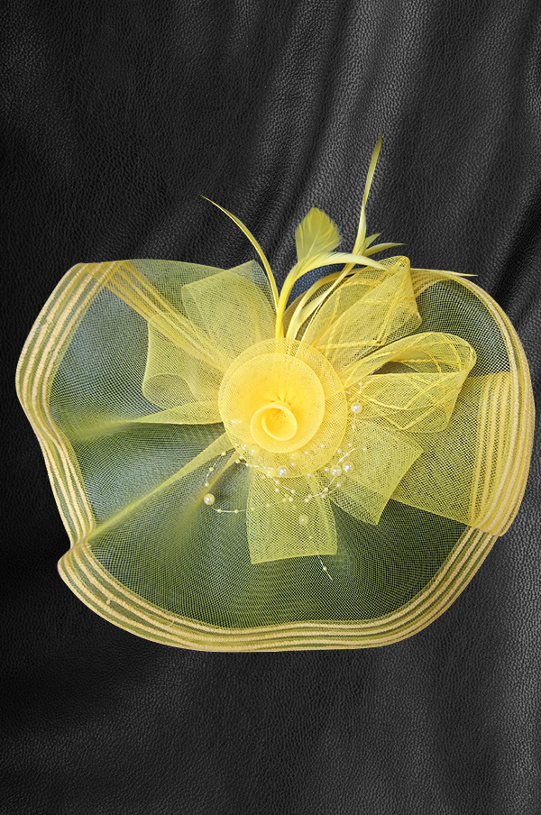 Church Hat #MG07353 (Yellow) - pc