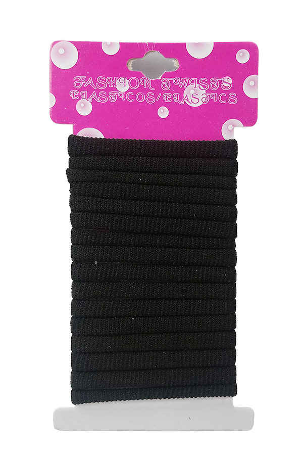 Ponytail Holder #3 (XYT-80168 Black) - dz