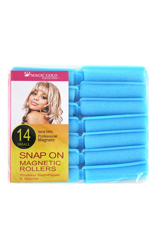 Magic Gold Foam Rollers #394S Blue  -Small [14/pk]