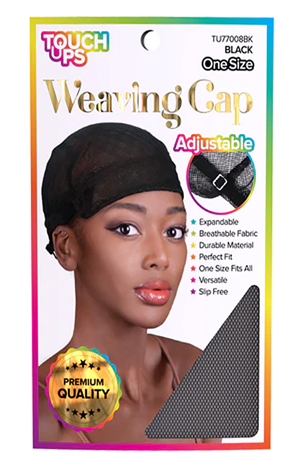 Touch Ups Weaving Cap - Adjustable #TU77008BK (Black) - dz