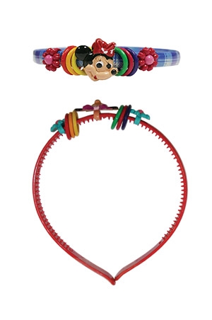 Character Kid Hair Band #1 Miniemouse -pk(12pcs)