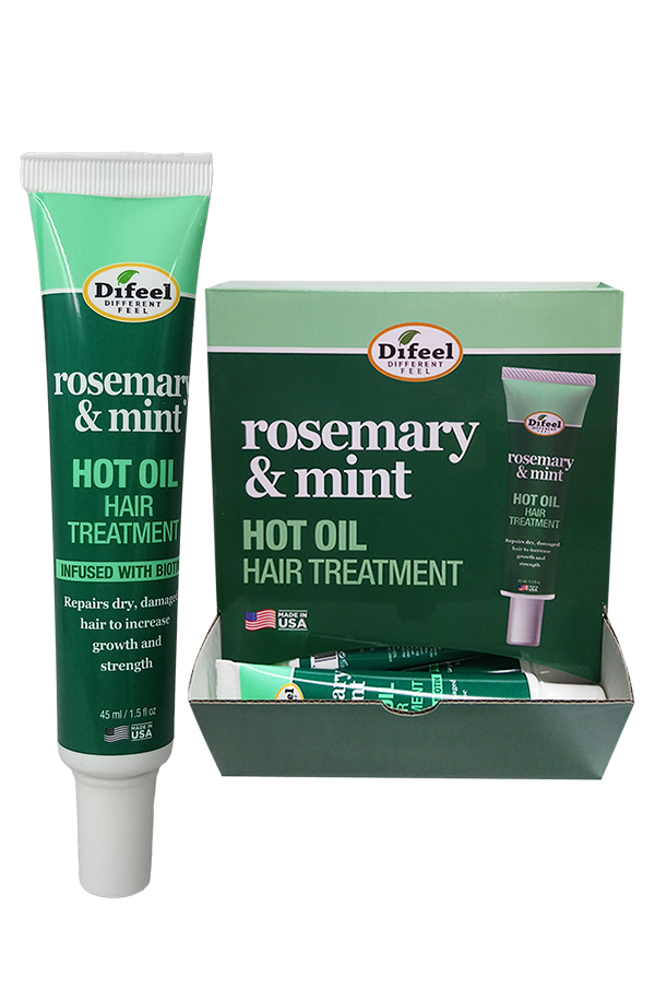 Difeel Hot Oil Hair Treatment - Rosemary & Mint (1.5 oz/36pc) #209