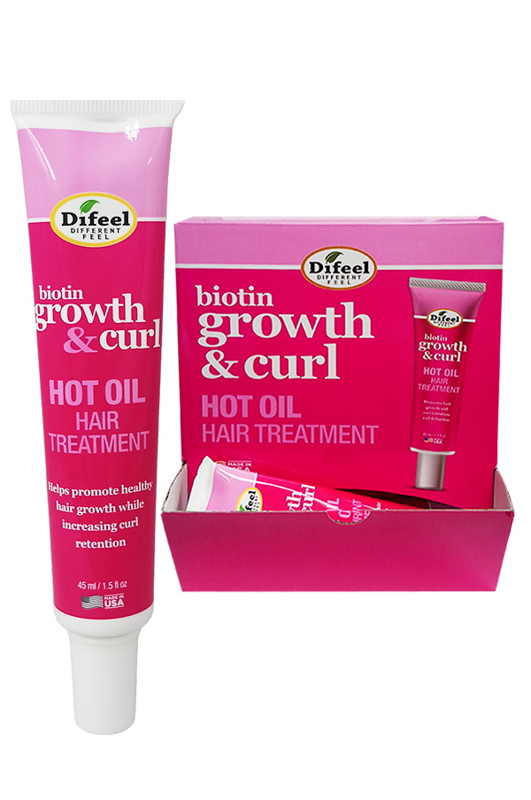 Difeel Hot Oil Hair Treatment - Growth & Curl (1.5 oz/36 pc) #210