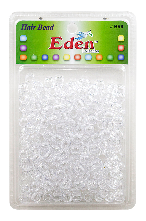 Eden XLG Blister Med Round Bead -Crystal #BR9-C -pk