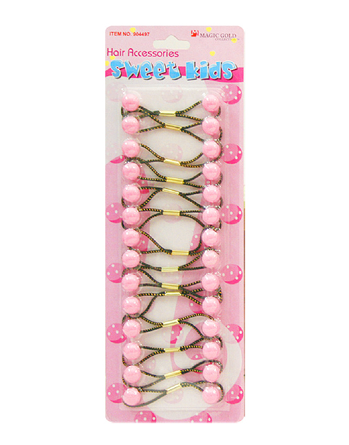 Magic Gold Plastic Bubble Round #904497 Pink -pc