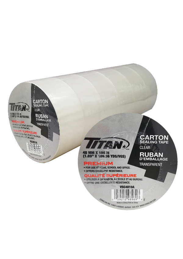 TITAN Clear Tape _48mmx100m (6pc/pk) #VSC4810A