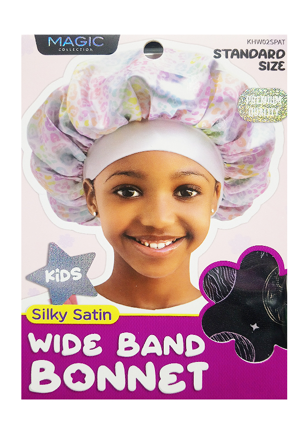 Magic Kids Silky Satin Wide Bonnet #KHW02SPAT - dz