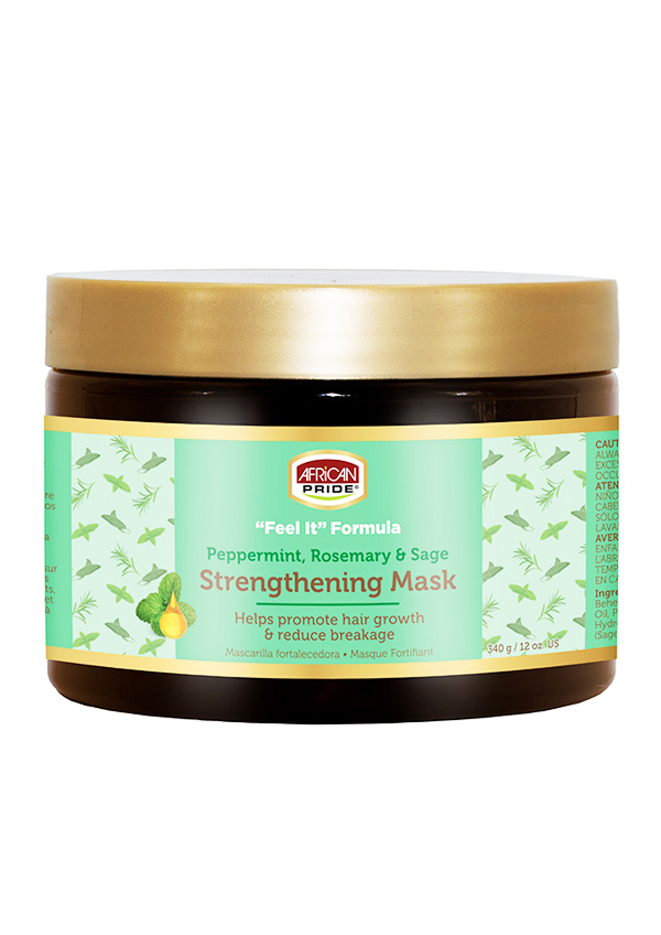 African Pride Peppermint, Rosemry & Sage Strengthening Mask (12 oz) #100