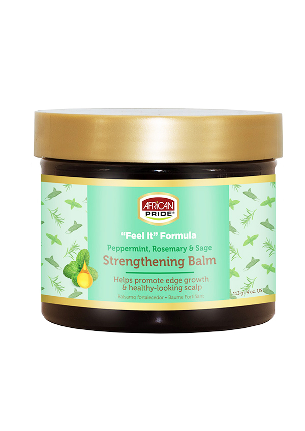 African Pride Peppermint, Rosemary & Sage Strengthening Balm (4 oz) #101
