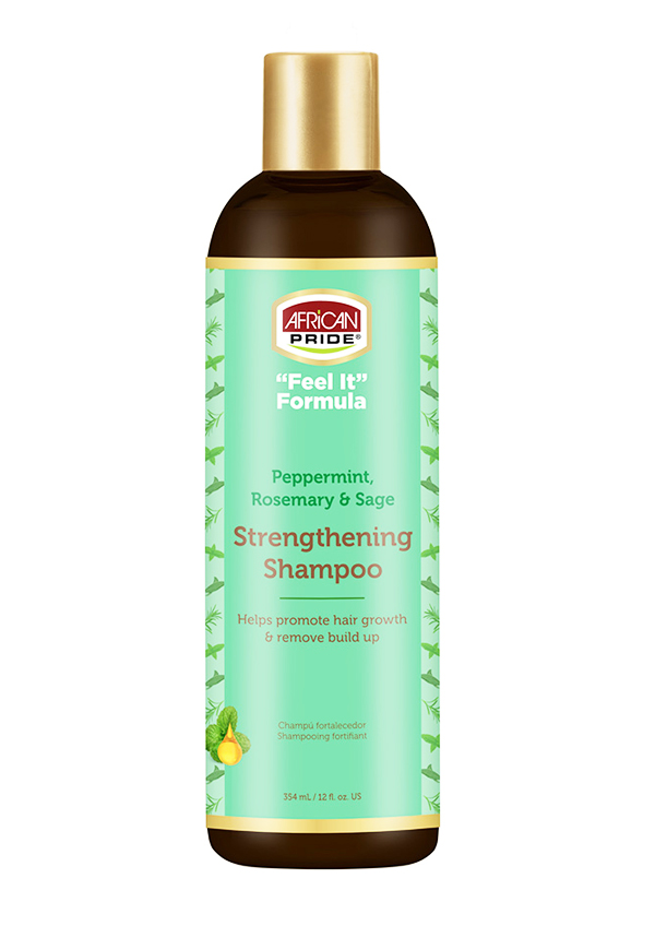 African Pride Peppermint, Rosemary & Sage Strengthening Shampoo (12 oz) #102