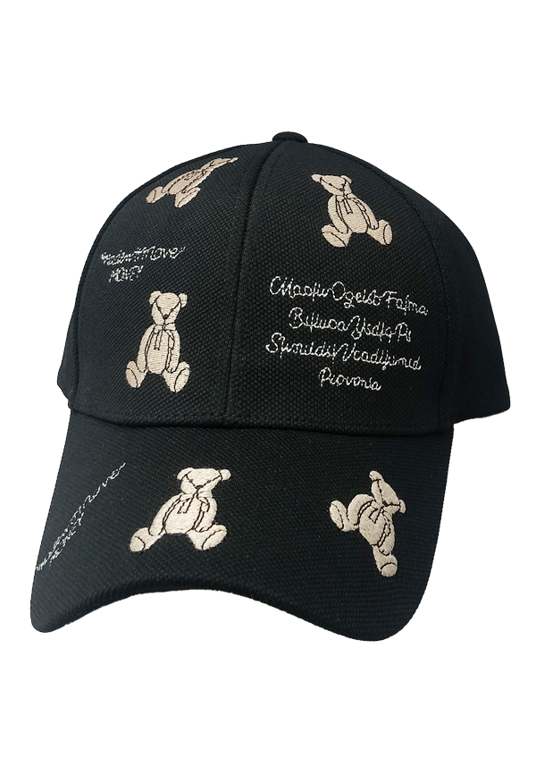 SMA BEAR CAP 207 (Black) - pc