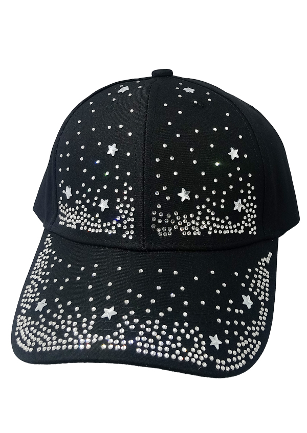 SMA RINESTONE CAP 212 (Night Sky Black) - pc