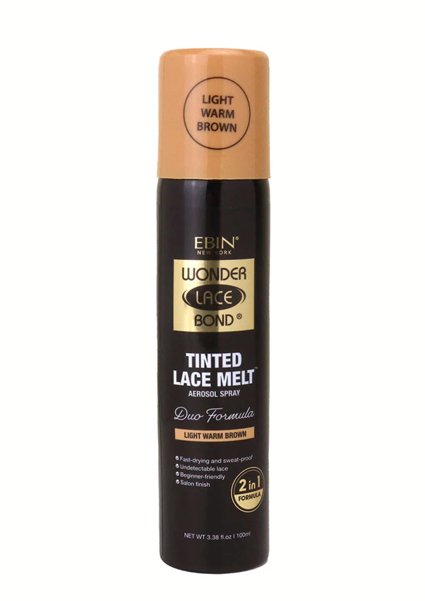 Ebin Wonder Bond Tinted Lace Melt Aerosol Spray - Light Warm Brown (3.38 oz) #234