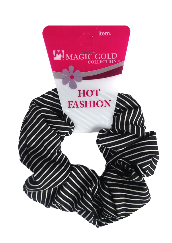 Magic Gold Hot Fashion Ponytailer(Blk Stripe) #0758A -dz