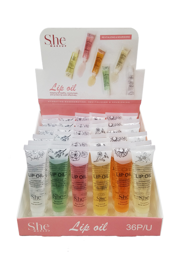 S.he Lip Oil Tube #LG15 - 36 pcs/display