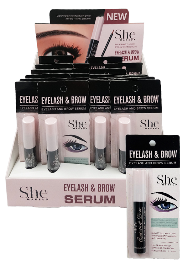 S.he Makeup Eyelash & Brow Serum #SE01 - 24 pcs/Display
