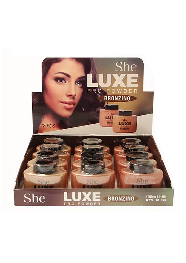 S.he LUXE Pro-Powder Bronzing #LP-151 - 12 pcs/Display