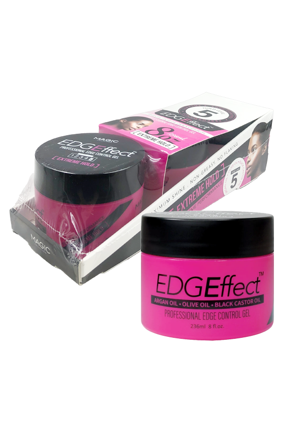 EDGEffect Edge Control Gel_Extreme Hold/Argan Oil #EEF0018(8oz) #3 -pc