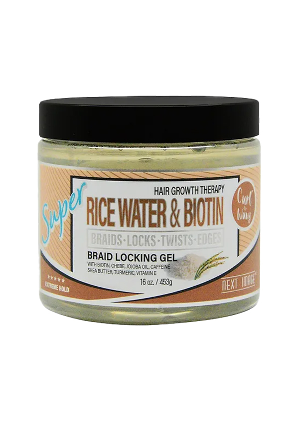 Next Image Braid Locking Gel Super Hold _ Rice Water & Biotin (16 oz) #117