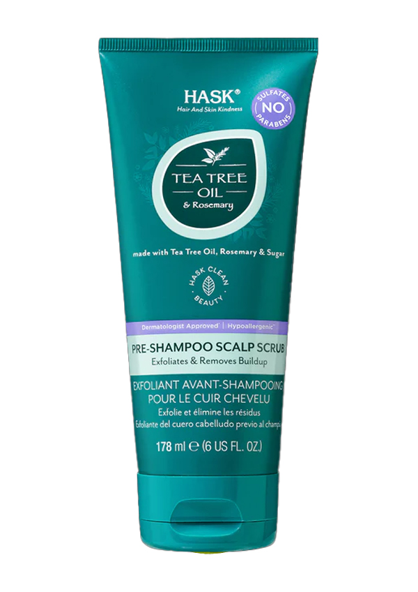 Hask Tea Tree Oil Pre-Shampoo Scalp Scrub (6oz) #109
