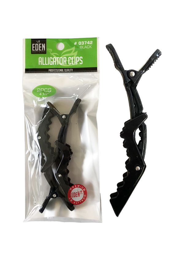 Eden Alligator Clips _ Black #03742 - dz