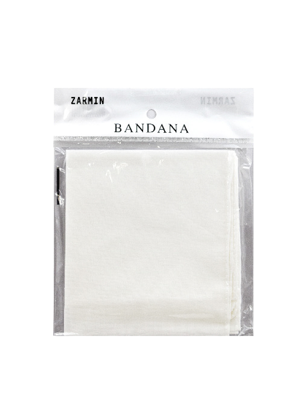 Zarmin Solid Bandana White #1224WH - dz
