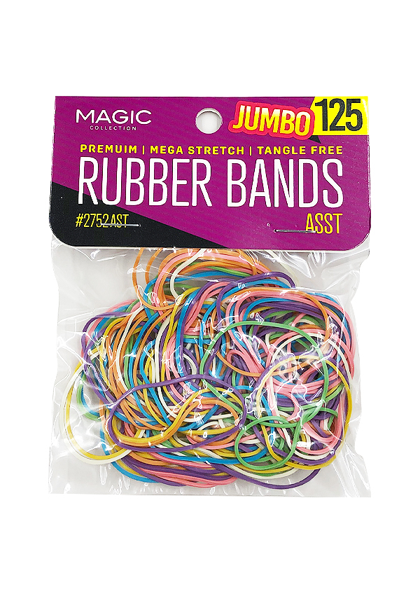 Magic Rubber Band Jumbo 125 #2752Ast -dz