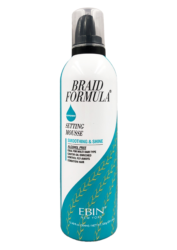 Ebin Braid Formula Setting Mousse Smoothing & Shine (12.49 oz/354 ml) #262