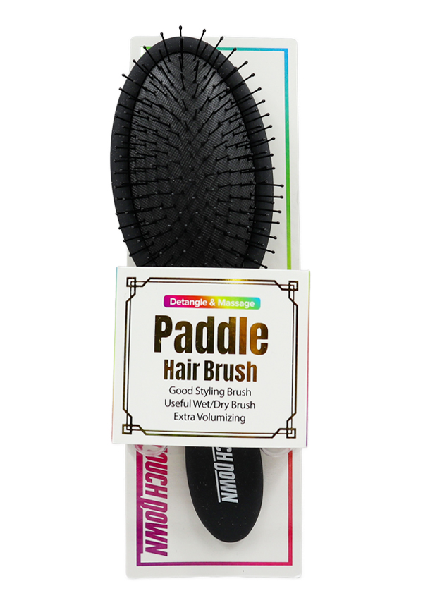 Touch Down Paddle Hair Brush BLACK #TDB002 -Black