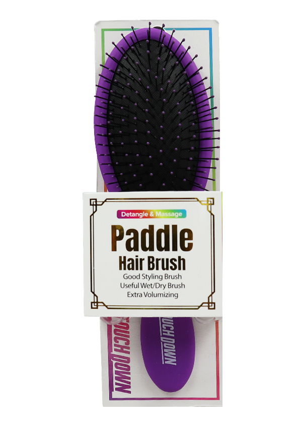 Touch Down Paddle Hair Brush PURPLE #TDB002-PRL