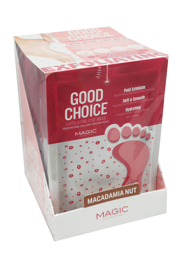 Magic Good Choice Exploliating Foot Mask -Macadamia #MT0201MAC -dz