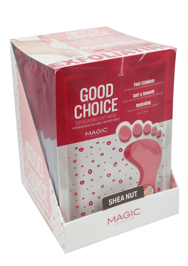 Magic Good Choice Exploliating Foot Mask -Shea Nut #MT0201SHE -dz