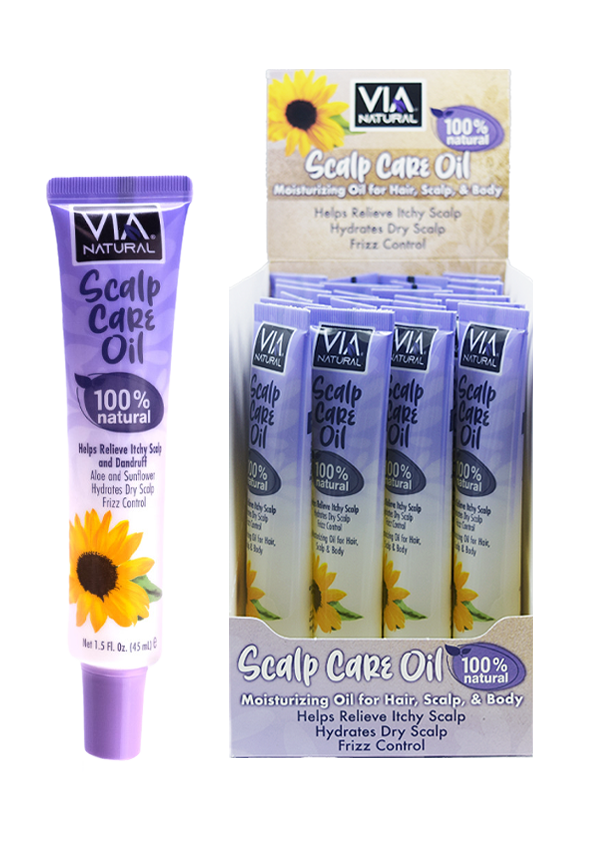 Via Natural Scalp Care Oil Tube (1.5 oz/24 pz/ ds) #90