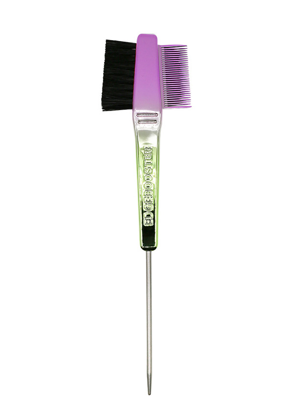 SF Edge Booster Hair Brush+Comb (Purple/Green) - pc