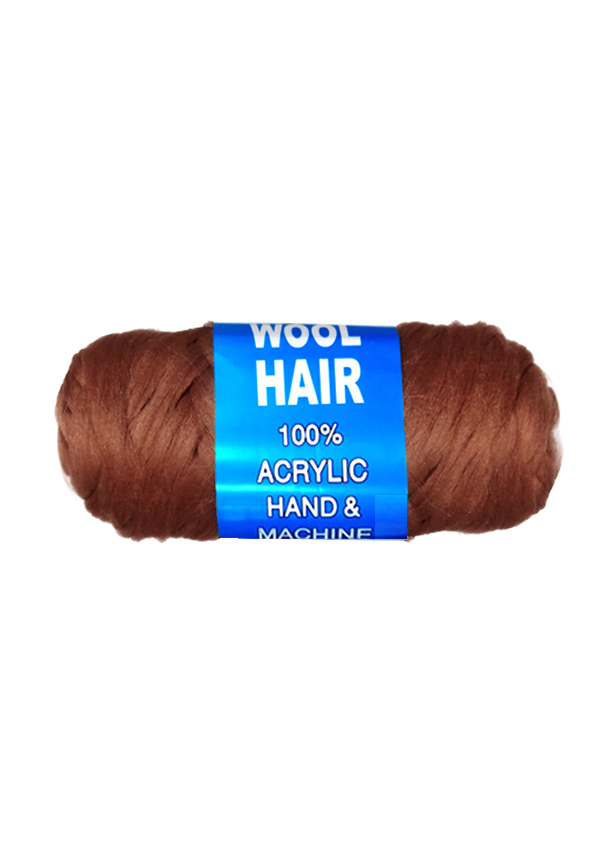 Brazil Wool Hair Knitting Yarn -D.Brown #MG83474 (80 g) -pc