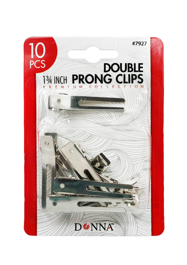 Donna Double Prong Clips #7927 (10 pcs/pk) -dz