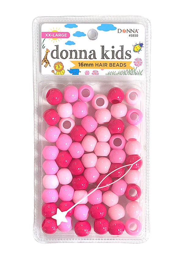 Donna Kids 16mm Hair Bead #5850 Pink Mixed - pc
