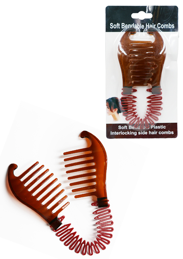 Magic Gold Soft Bendable Hair Combs #SD6188 -dz
