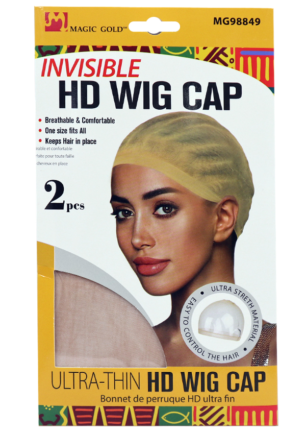 Magic Gold Invisible HD Wig Cap #MG98849 L.Brown (2 pc/pk) -dz