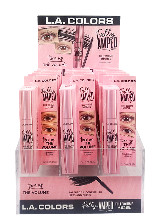 L.A Colors Full Amped Volume Mascara 18pc Display #CAD490A