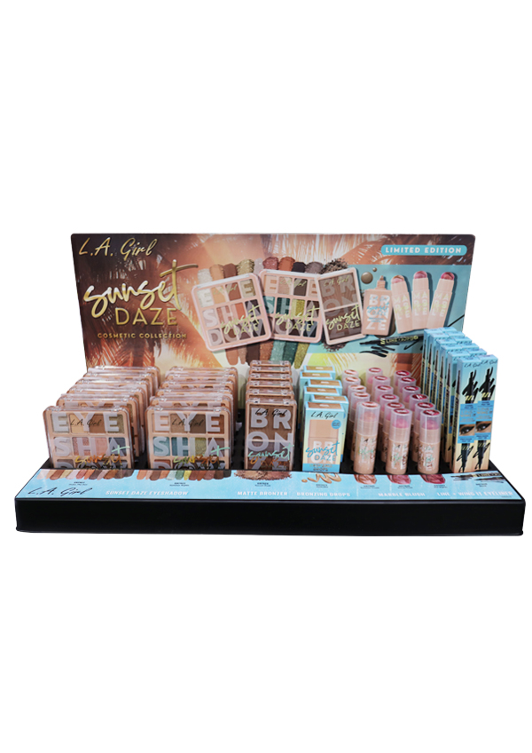 L.A Girl Sunset Daze Eyeshadow (18 pc)+Bronzing Drops (6 pc)+Marble Blush (18 pc)+Eyeliner (12 pc) #G9828B Display