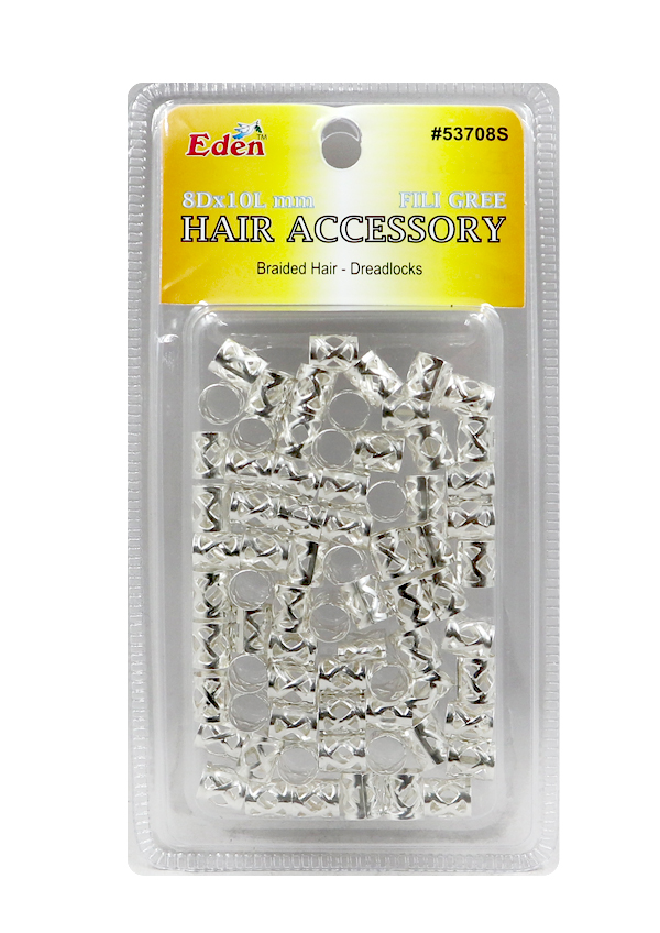 EDEN Blister (8x10 mm) Flligree Tube -Silver #53708S